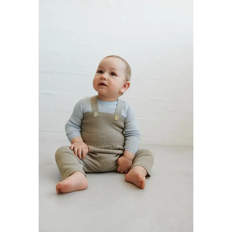 Fub Oat Melange Baby High Waist Smækbukser 2