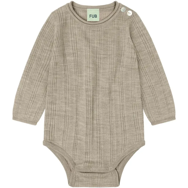 Fub Oat Melange Baby Rib Body 1