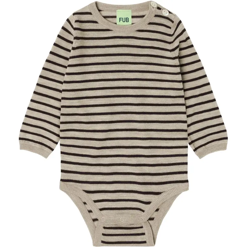 Fub Oat Melange/Mocca Baby Body 1