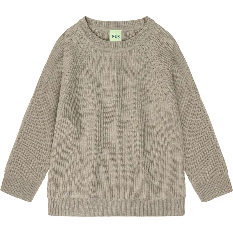 Fub Oat Melange Raglan Sweater 1