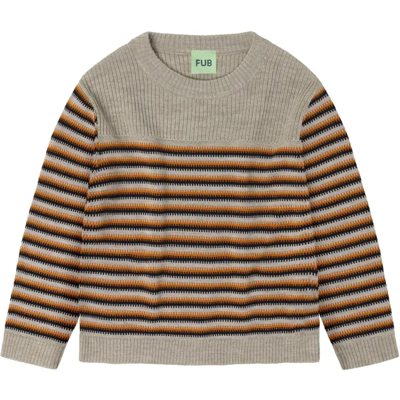 Fub Oat Melange Thin Sweater 1