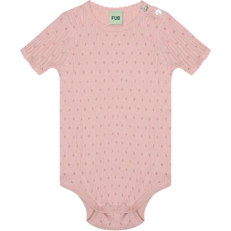 Fub Pale Rose Baby Pointelle Body 1