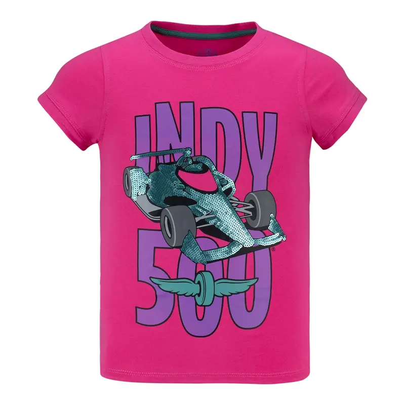 Girls Indy 500 Glam Sequin Shirt 1