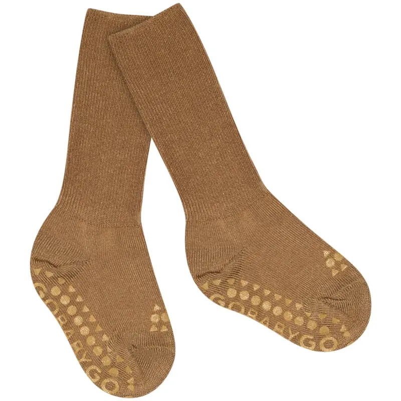 Gobabygo Apple Cinnamon Non-Slip Strømper Bambus 1