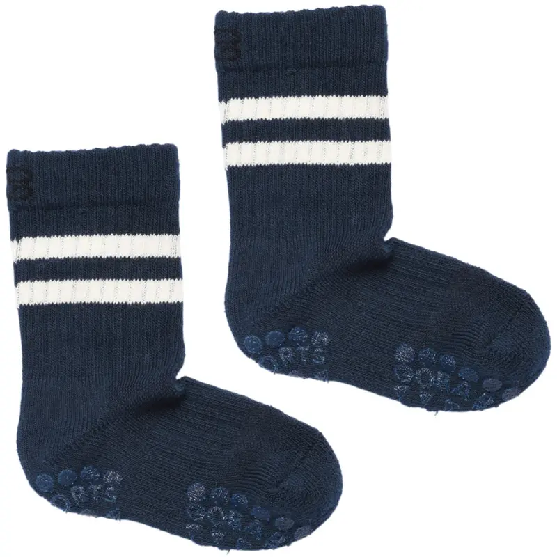 Gobabygo Navy Blue Non-Slip Sport Strømper 1