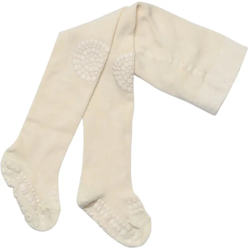 Gobabygo Off White Crawling Strømpebukser Organic Bomuld 1