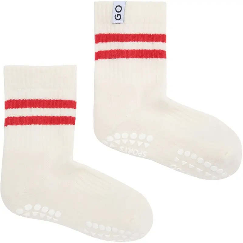 Gobabygo Red Non-Slip Sport Strømper 1