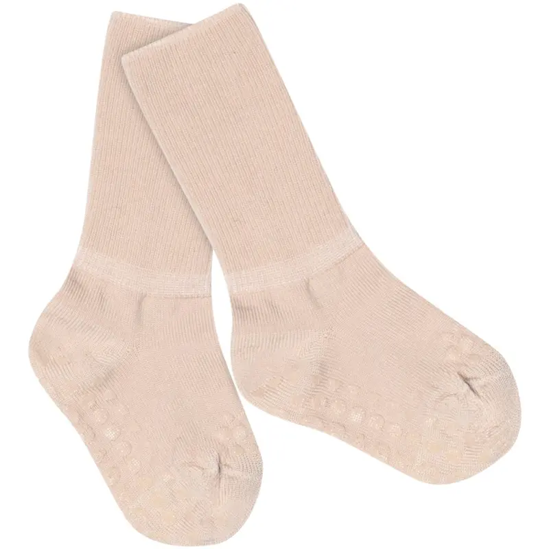 Gobabygo Rose Dust Non-Slip Strømper I Merino Uld 1