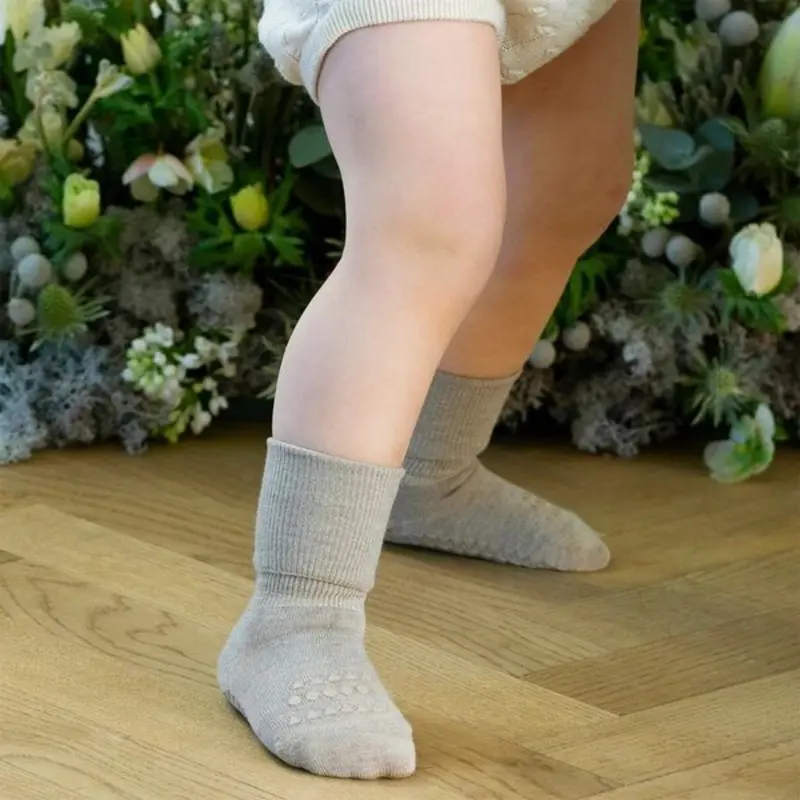 Gobabygo Sand Non-Slip Strømper Bambus 4