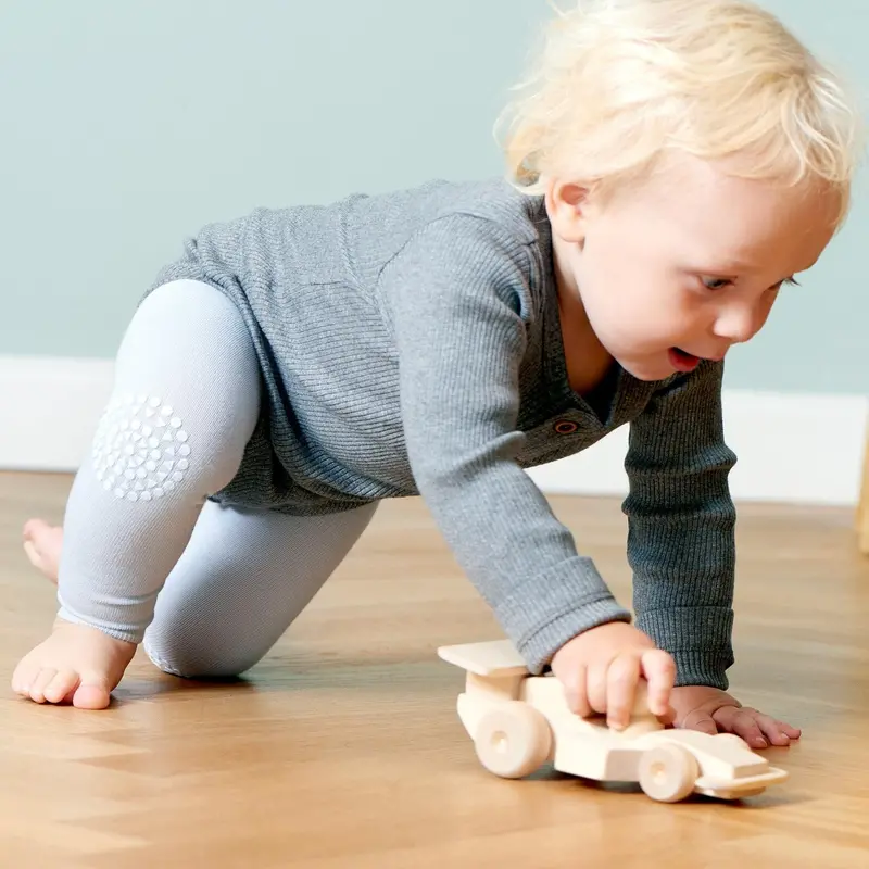 Gobabygo Sky Blue Crawling Leggings Organic Bomuld 2