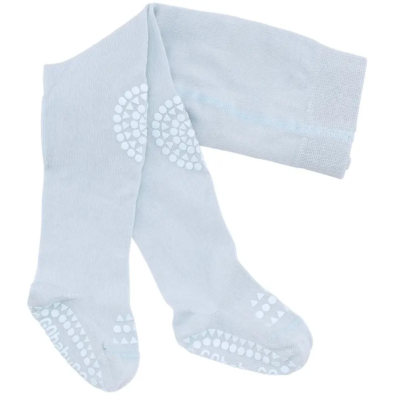 Gobabygo Sky Blue Crawling Strømpebukser Organic Bomuld 1