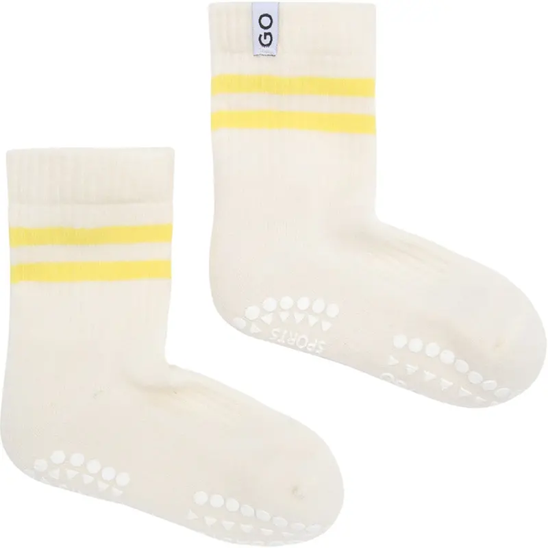 Gobabygo Yellow Non-Slip Sport Strømper 1