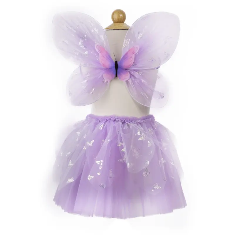 Great Pretenders Flutter Butterfly Skørt, Vinger, & Tryllestav, Purple 2