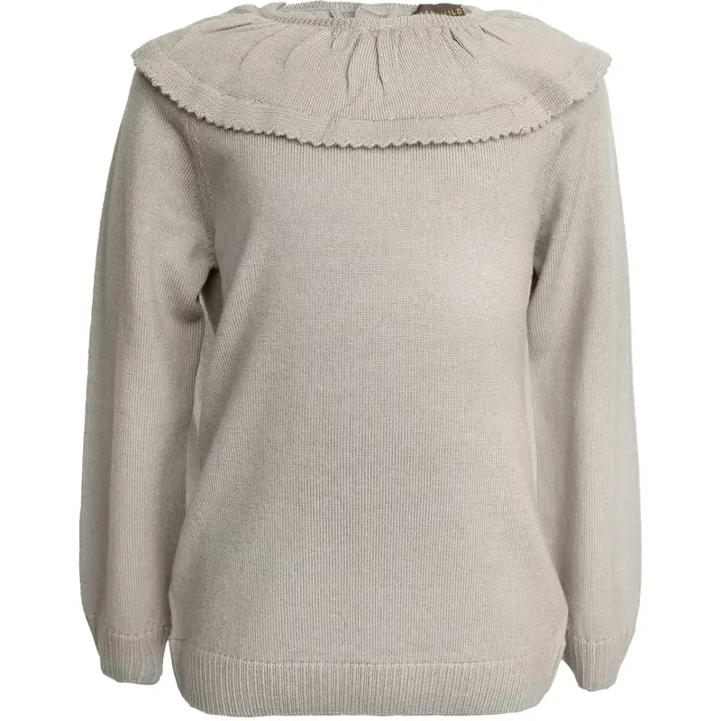 Hanevild Cream Oatmeal Lea Bluse, Merino Uld 1