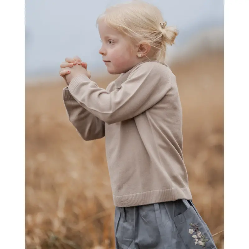 Hanevild Cream Oatmeal Lea Bluse, Merino Uld 2