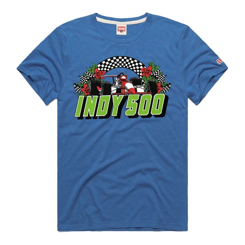 Homage Indy 500 Checkered Car T-Shirt 1