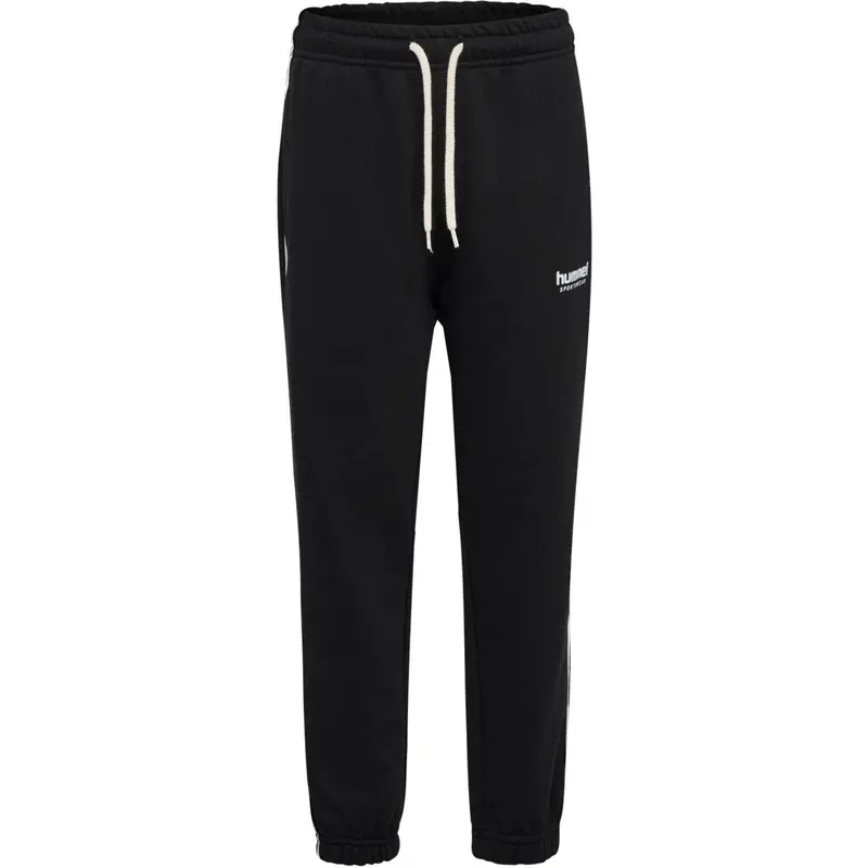 Hummel Black Jr Loose Sweatpant Piping 1