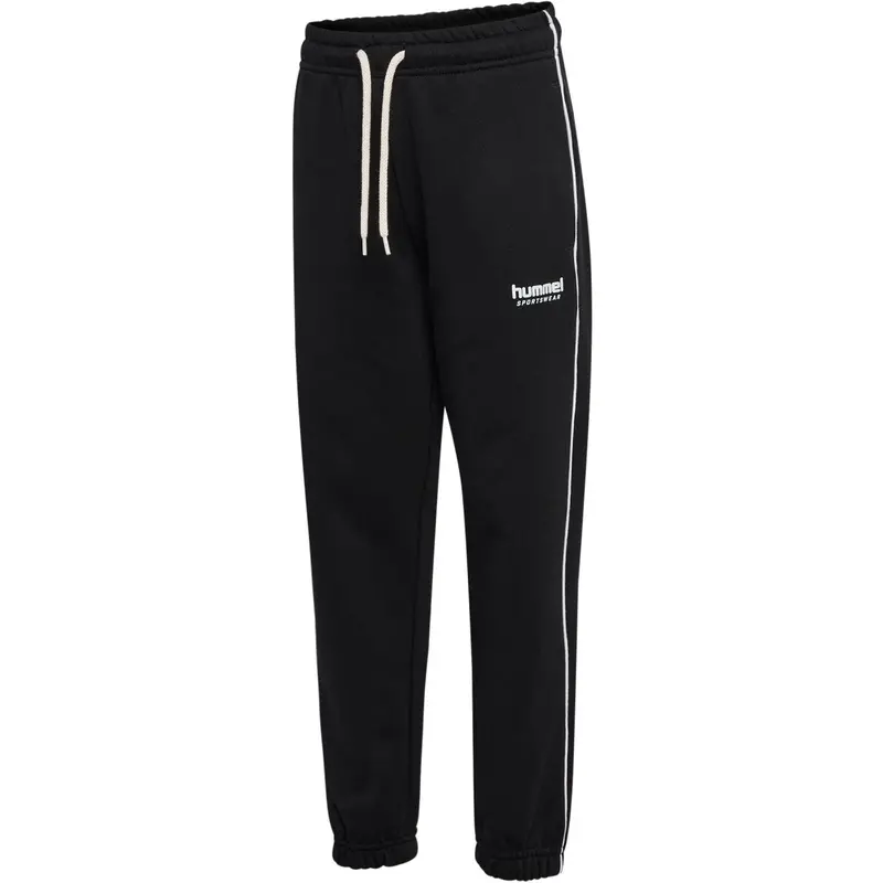 Hummel Black Jr Loose Sweatpant Piping 3