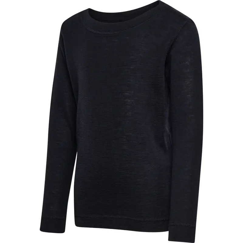 Hummel Black Jr Uld Rib T-Shirt L/S 3