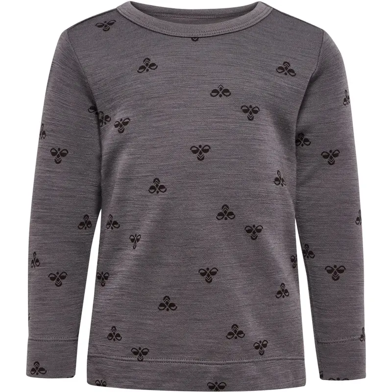 Hummel Charcoal Gray Mini Uld T-Shirt L/S 1
