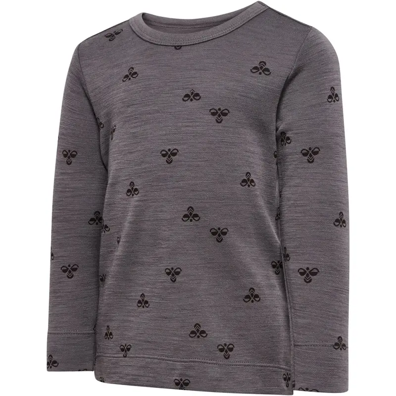 Hummel Charcoal Gray Mini Uld T-Shirt L/S 3
