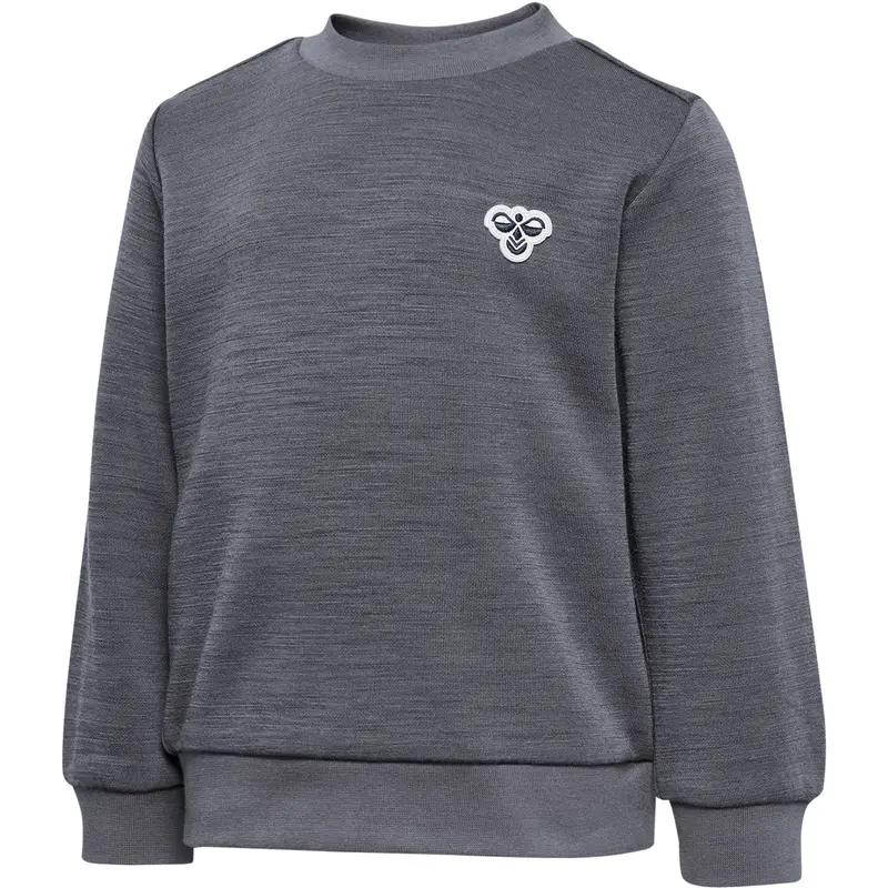 Hummel Dark Grey Melange Mini Uld Sweatshirt Bee 1