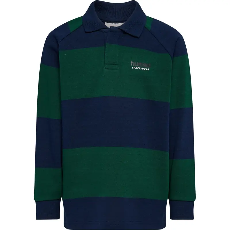 Hummel Dress Blues Jr Loose Striped Polo L/S 1
