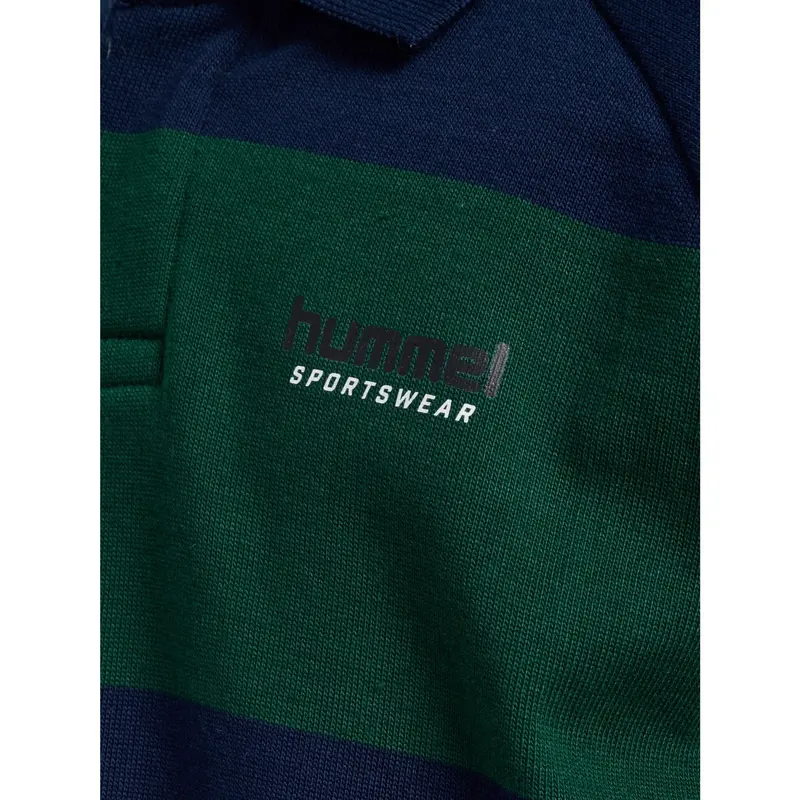 Hummel Dress Blues Jr Loose Striped Polo L/S 2