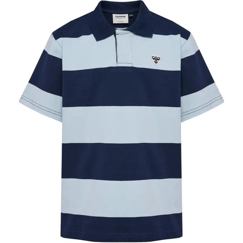 Hummel Dress Blues Jr Loose Striped Polo S/S Bee 1