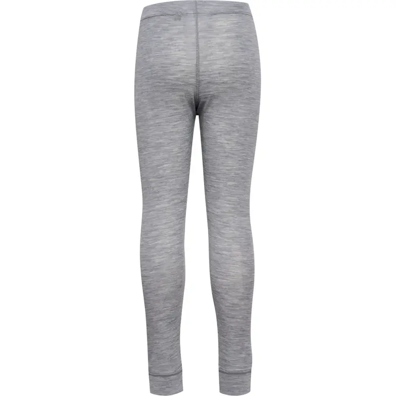 Hummel Grey Melange Jr Uld Rib Leggings 4