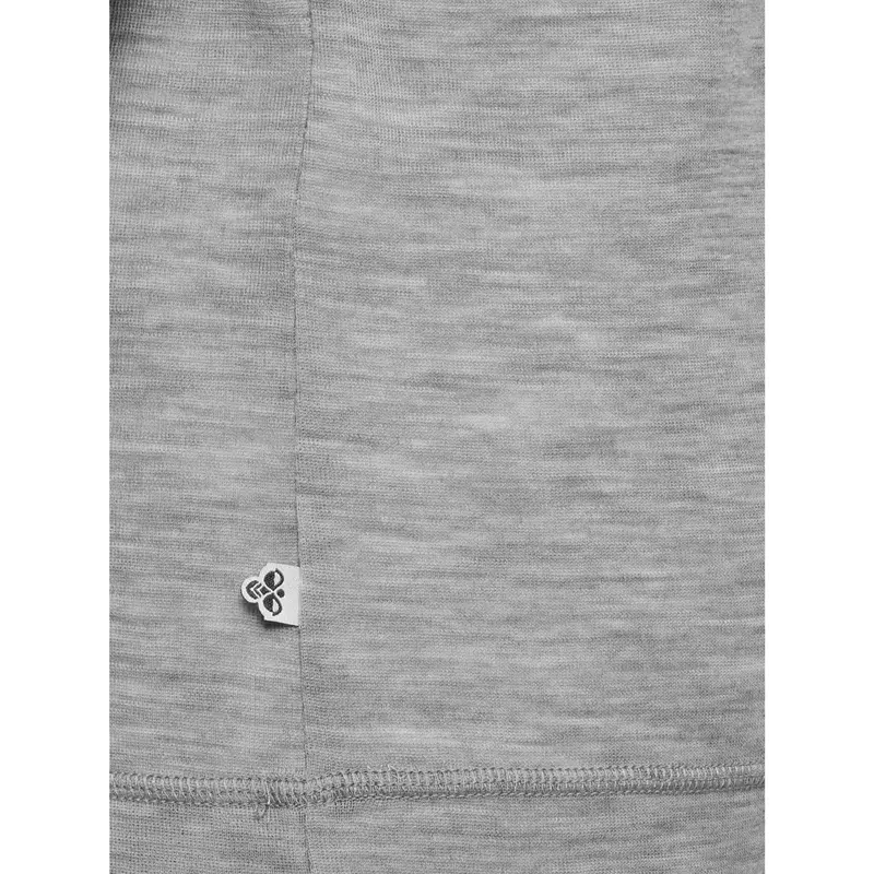Hummel Grey Melange Jr Uld Rib T-Shirt L/S 2