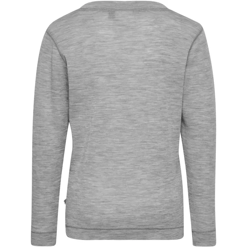 Hummel Grey Melange Jr Uld Rib T-Shirt L/S 4