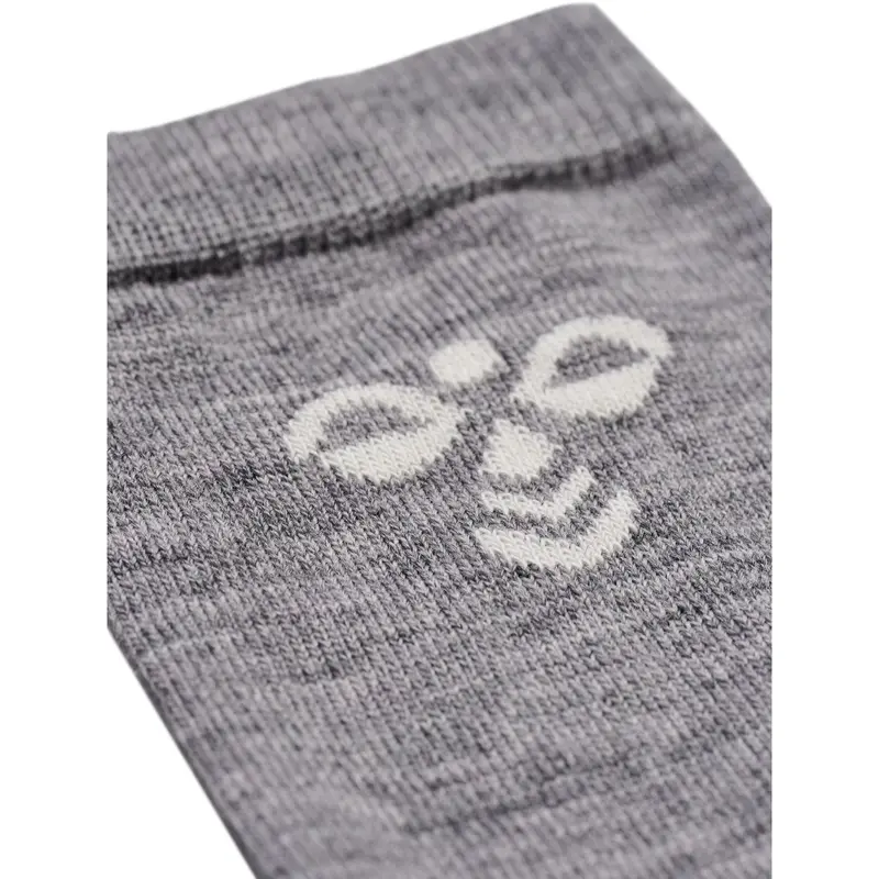 Hummel Grey Melange Jr Uld Strømper 2
