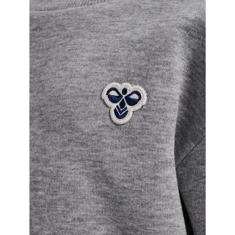 Hummel Grey Melange Mini Loose Crewneck Bee 2