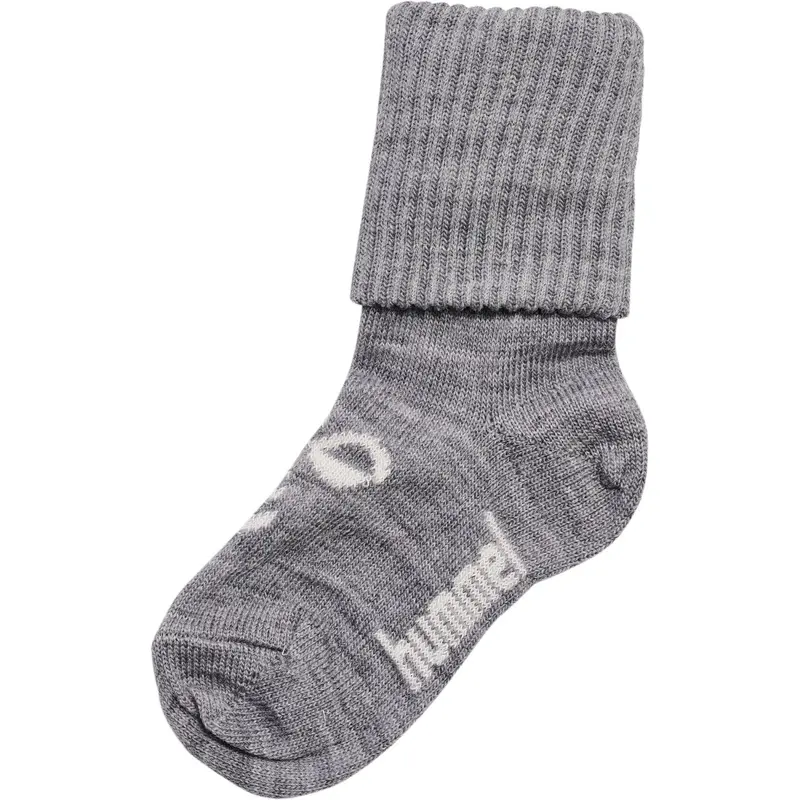 Hummel Grey Melange Mini Uld Strømper 1
