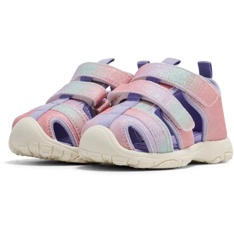 Hummel Multi Color Pink Sandal Velcro Infant 4