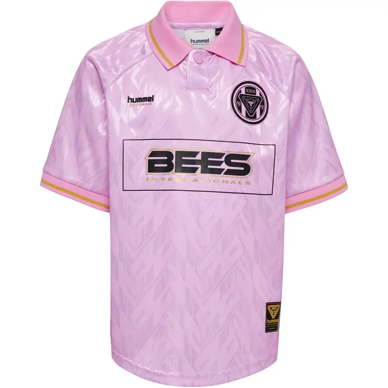 Hummel Pastel Lavender Jr Loose Bay Soccer Jersey S/S 1