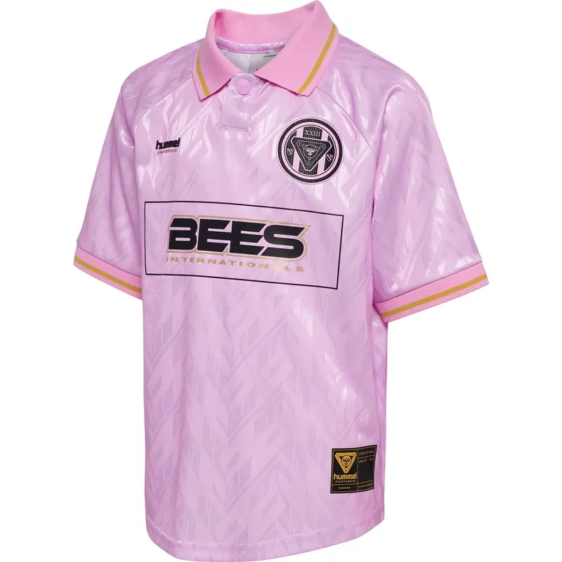 Hummel Pastel Lavender Jr Loose Bay Soccer Jersey S/S 4