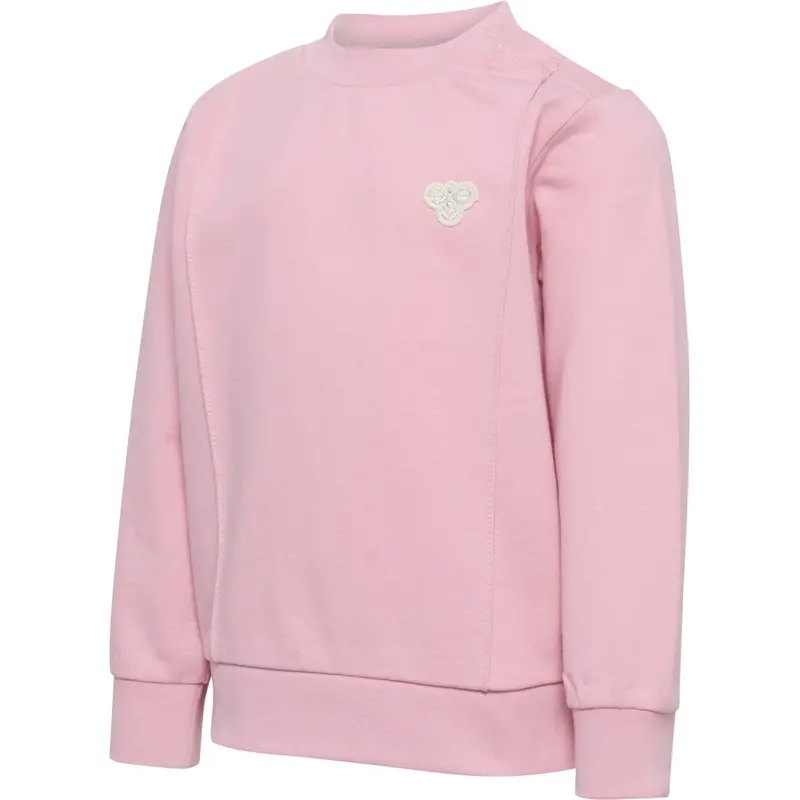 Hummel Pink Nectar Mini Reg Pintuck Sweatshirt 1