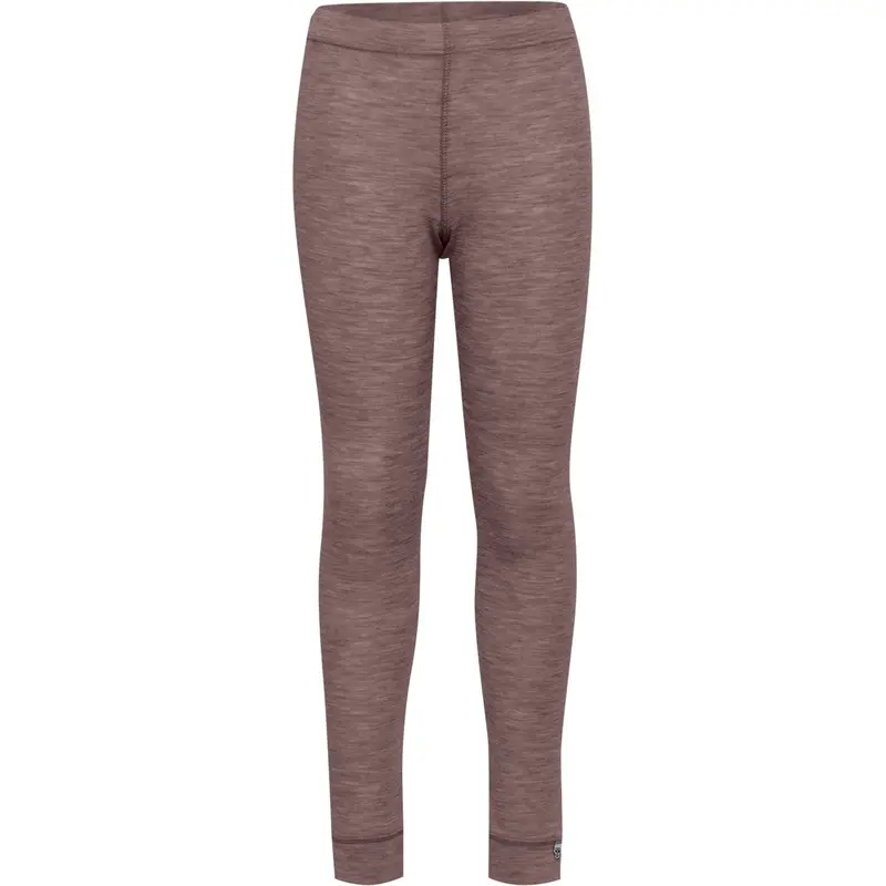Hummel Twilight Mauve Jr Uld Rib Leggings 1