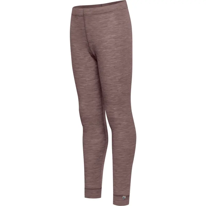 Hummel Twilight Mauve Jr Uld Rib Leggings 3