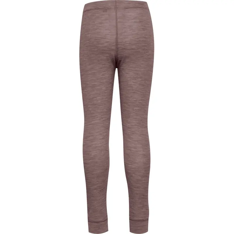Hummel Twilight Mauve Jr Uld Rib Leggings 4