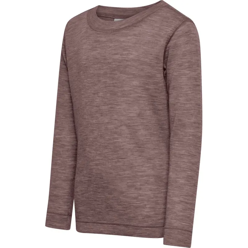 Hummel Twilight Mauve Jr Uld Rib T-Shirt L/S 3