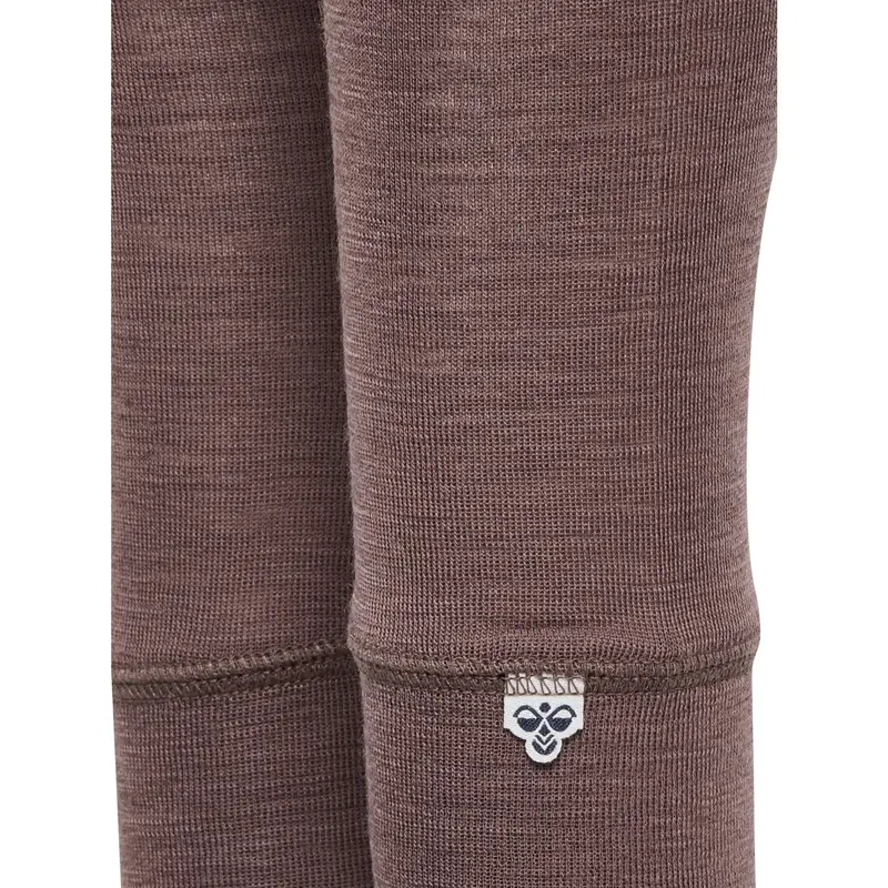 Hummel Twilight Mauve Mini Uld Rib Leggings 2