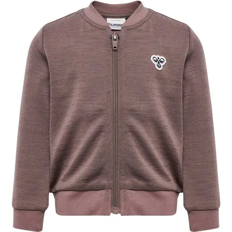 Hummel Twilight Mauve Mini Uld Zip Jakke Bee 1