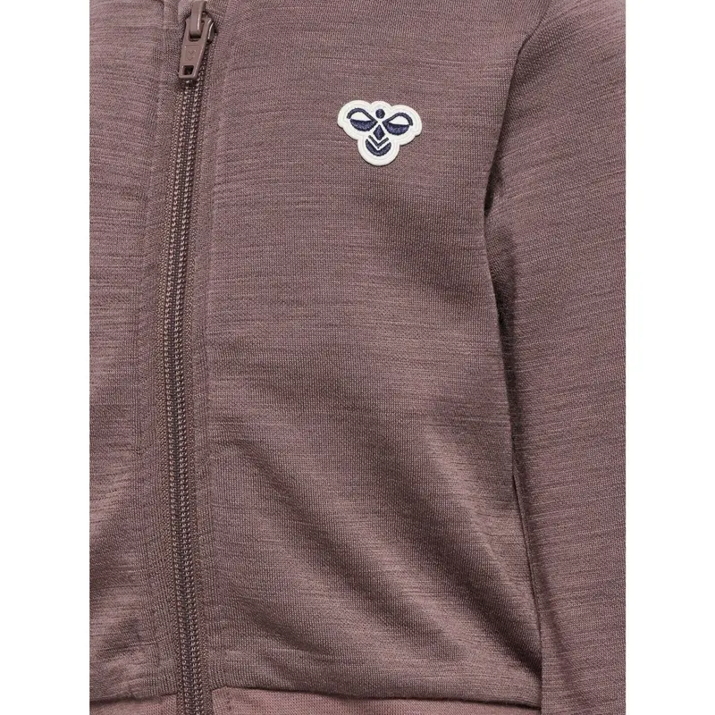 Hummel Twilight Mauve Mini Uld Zip Jakke Bee 2