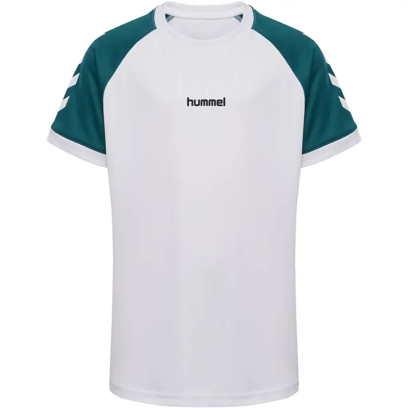 Hummel White Jr Stripe T-Shirt S/S 1