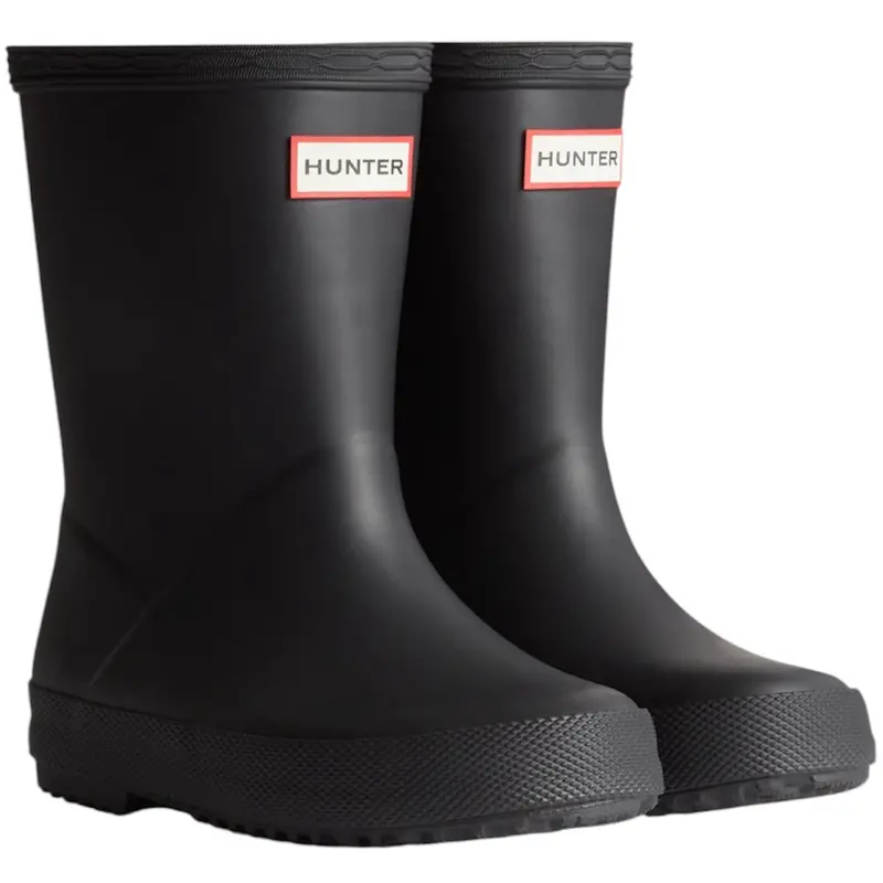 Hunter Black Kids First Gummistøvler 1