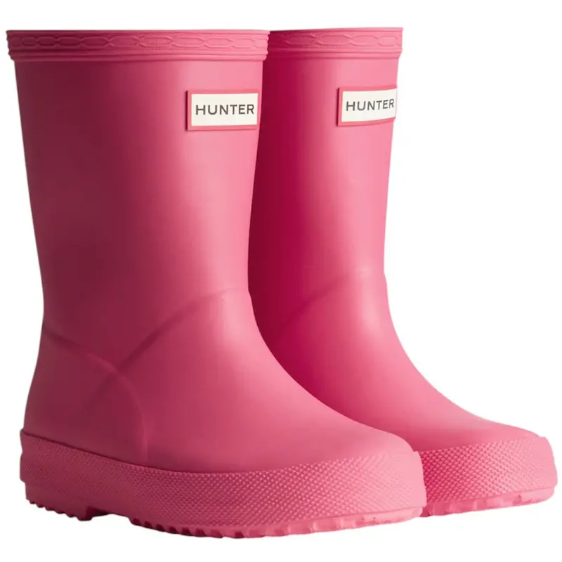Hunter Bright Pink Kids First Gummistøvler 1