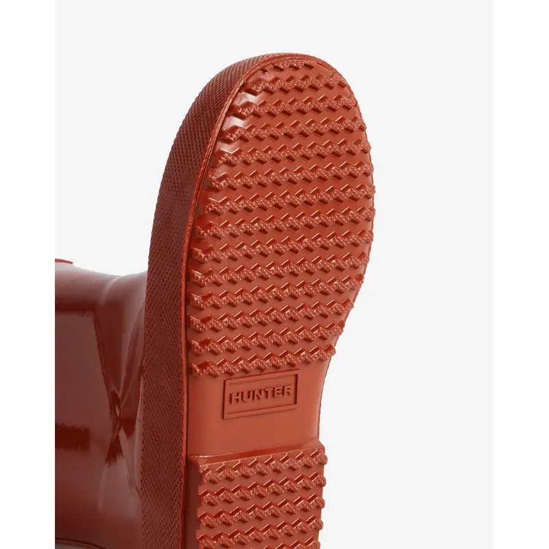 Hunter Military Red Kids First Gloss Gummistøvler 3